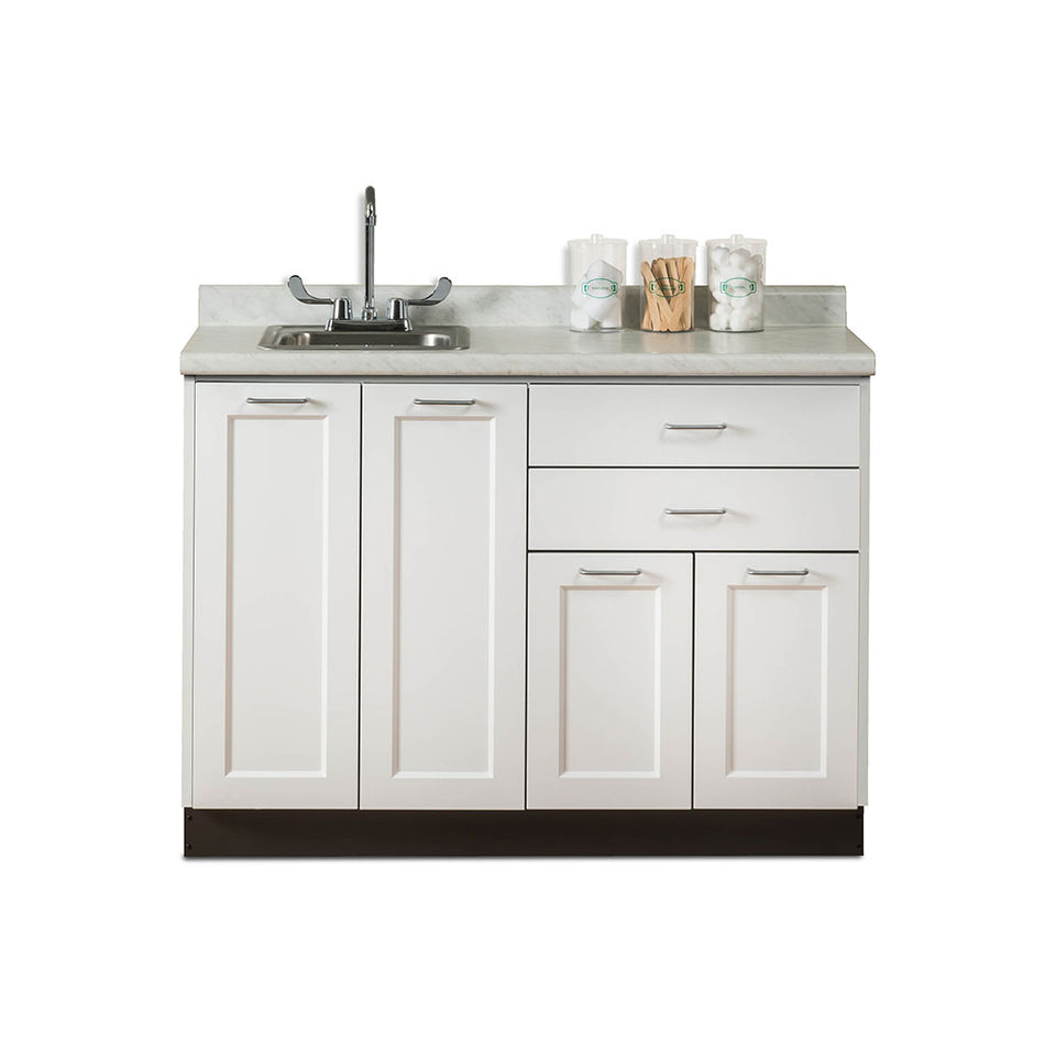 Clinton 8648 Fashion Finish Base Cabinet w/ 4 Doors & 2 Drawers