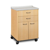 Clinton 8922-A Mobile Treatment Cabinet w/ Molded Top, 2 Doors, 2 Drawers