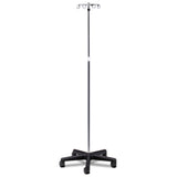 Clinton IV-474 5-Leg, 4-Hook Economy Twist Lock IV Pole