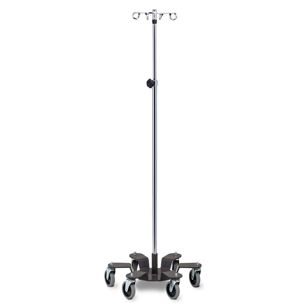 Clinton IV-604 6-Leg, 4 Hook, Heavy Base Infusion Pump Stand