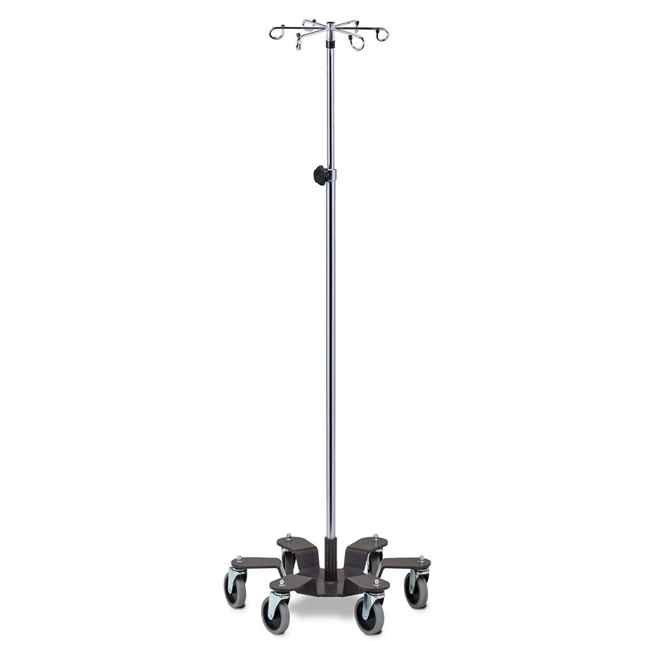 Clinton IV-606 6-Leg, 6-Hook, Heavy Base Infusion Pump Stand