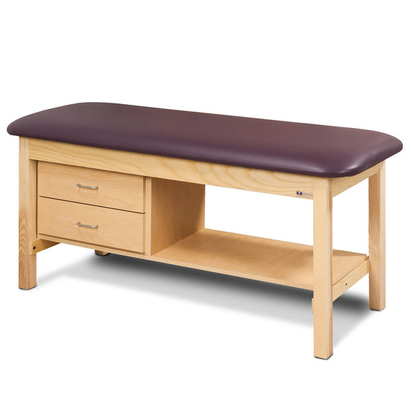 Clinton 1300 Classic Flat Top Treatment Table W/ Drawers