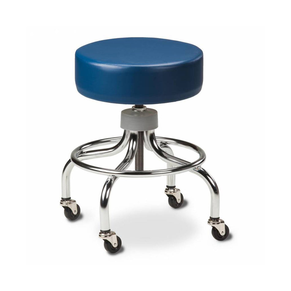 Clinton Chrome Series Medical Stool W/ Round Foot Ring - 2102