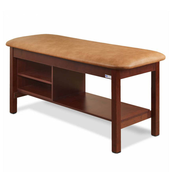 Clinton 300 Classic Flat Top Treatment Table W/ Shelving