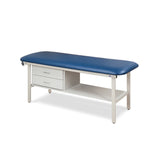 Clinton 3130 Flat Top, Straight Line Treatment Table W/ Shelf & Drawers