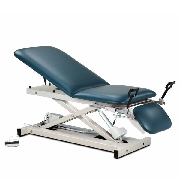 Clinton 80360 Open Base Power Table W/ Backrest, Footrest & Stirrups