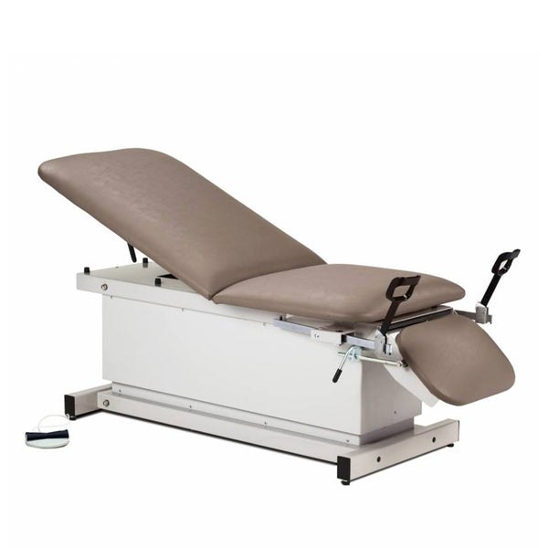 Clinton 81360 Shrouded Power Table W/ Stirrups, Adj. Backrest & Footrest