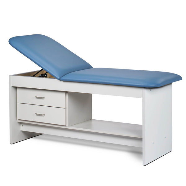 Clinton 91013 Panel Leg Series Treatment Table W/ Shelf & Drawers
