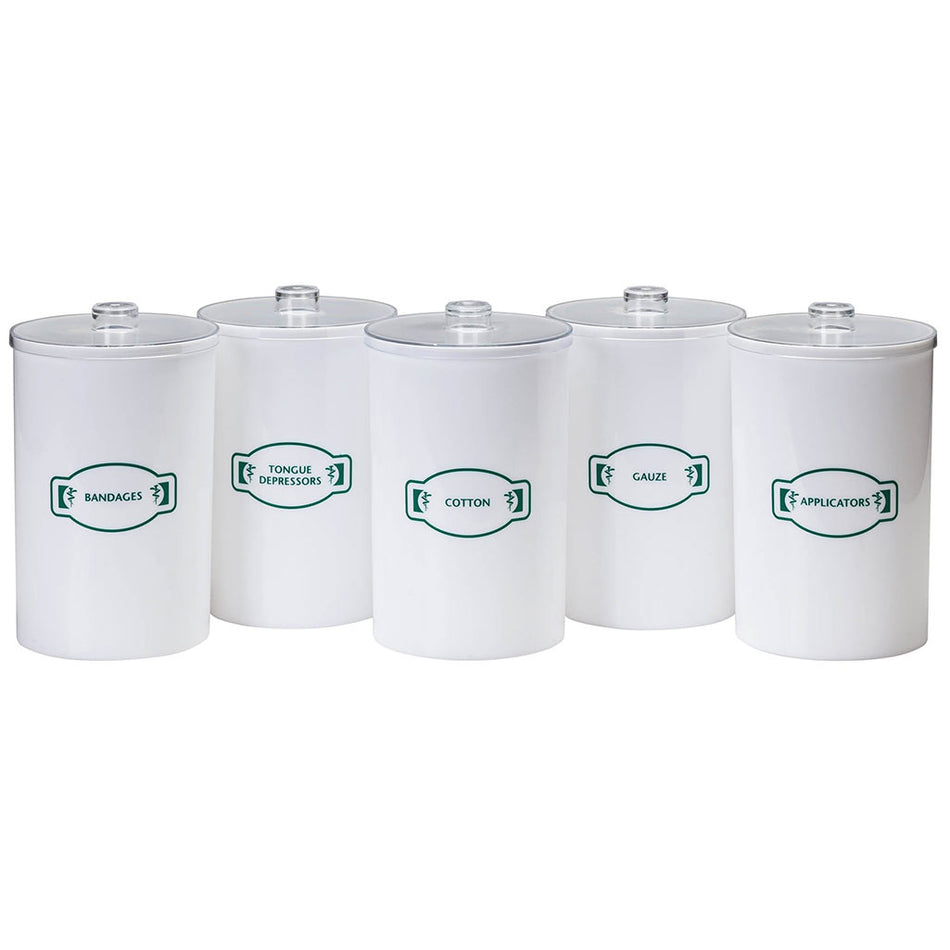 Clinton T-60 Opaque Plastic Sundry Jars