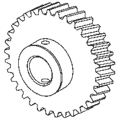 Seat Tilt Motor Gear Dental EZ Chair Part - DEG601 (OEM No: 3800-151)