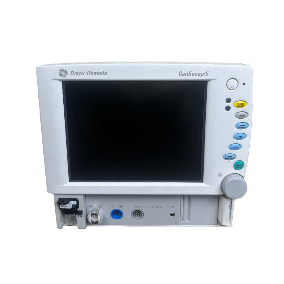 GE Datex-Ohmeda Cardiocap 5 Patient Monitor, Pre-Owned