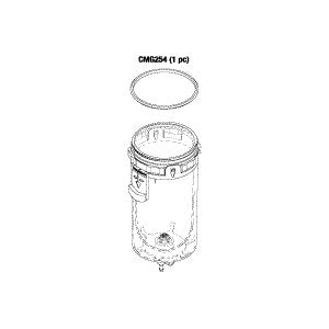 Bowl, Manual Drain Dental-EZ Dental Compressor Part: CMB233