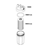 Assembly, Filter Housing, 1" FPT, Dental Water Controls SKU: WCA009