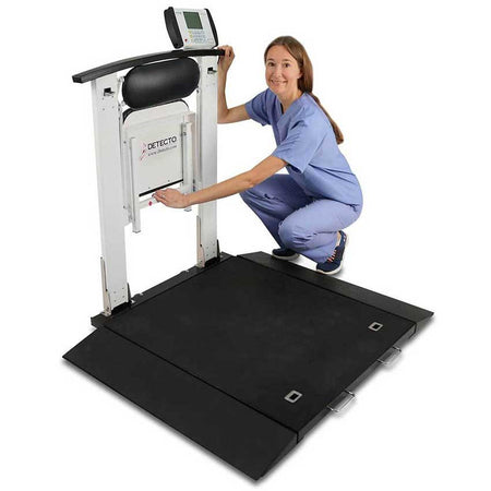 Detecto 6570 Wheel Chair Scale with folding seat