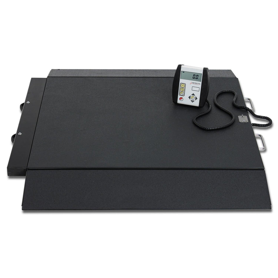 6400 Detecto Portable Wheelchair Scale - 1000 lb Capacity