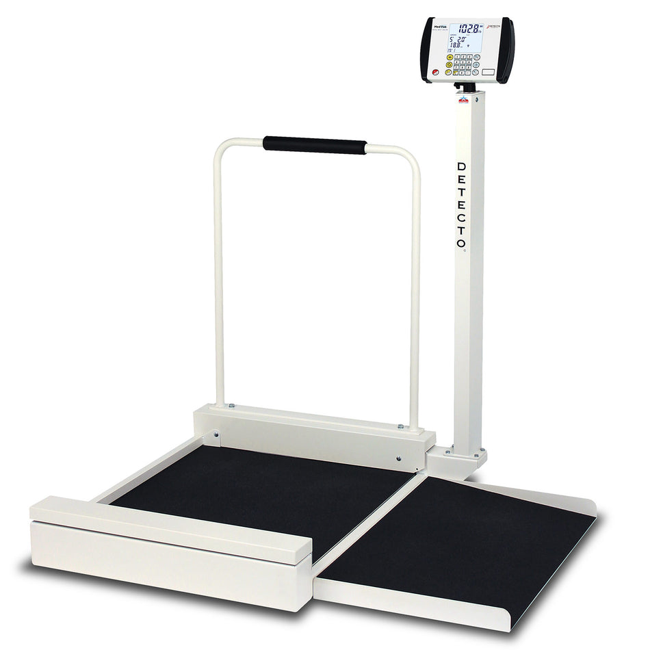 6495 Detecto Stationary Wheelchair Scale - 800 lb Capacity