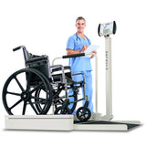 6495 Detecto Stationary Wheelchair Scale - 800 lb Capacity