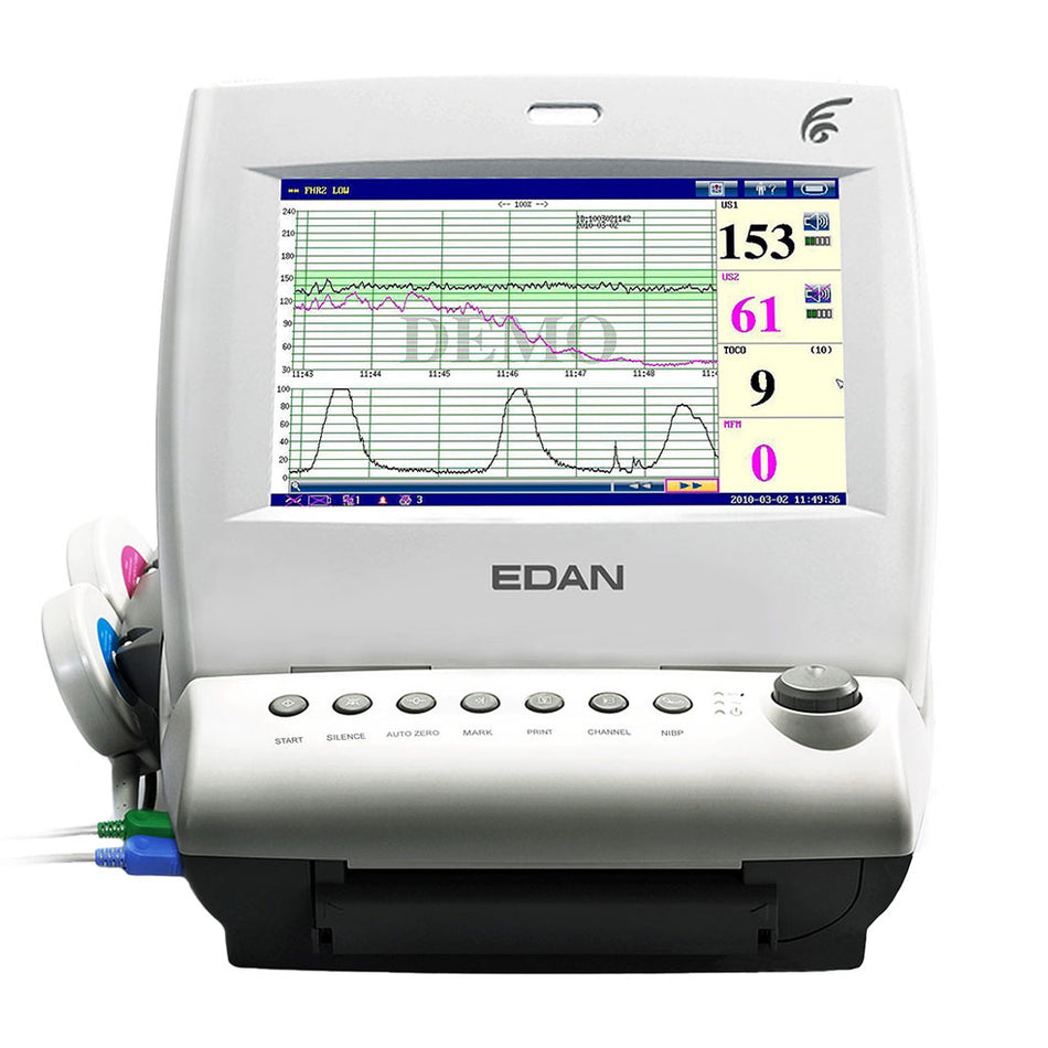 Edan F6 Express Fetal Monitor W/ECG/NIBP/Sp02/Temp