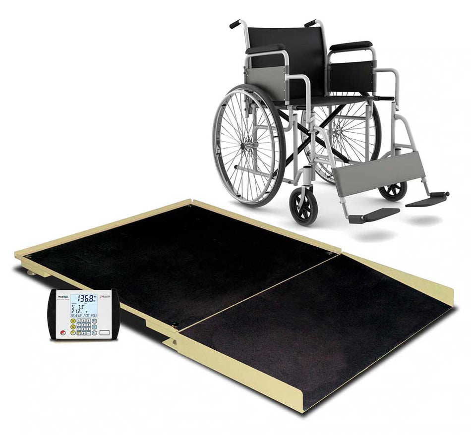 Detecto Floor Scale, 3' x 3', Ramp, MV1 Indicator SKU: FHD-133-II