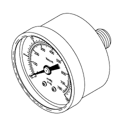 Booth Medical - Gauge, Vacuum Gomco Rotary Aspirator Part: 01-90-2338/GOG006