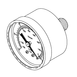 Gauge For Dental Vacuum - GOG046