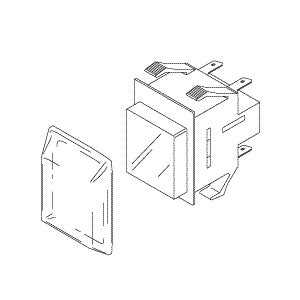 Switch, White Push Button Gendex Dental X-ray Part:632-0046P1 GXS013