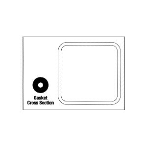 Gasket, Door Getinge/Castle Sterilizer/Washer Part: 58398/CSG001