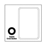 Gasket, Door MC3600 Getinge/Castle Sterilizer Part:536651/CSG032