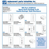 Parts, Spare Package Castle Sterilizer Part: 61301602500/CSP044