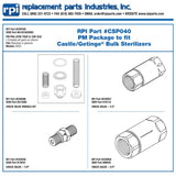 PM PKG, Steam Trap/Check Valve Castle Part:61301602092/CSP040