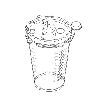 Canister, 2100ML Collection/Gomco  Pump Part: 01-90-3712/GOC045