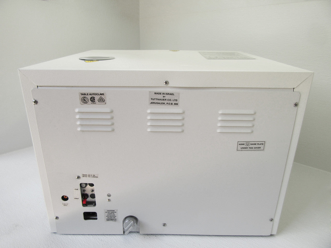 Tuttnauer 3545E Refurbished Autoclave - Back