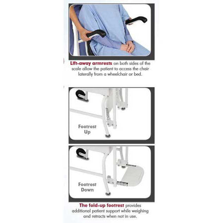 Lift Away Armrest 6475 Chair Scale