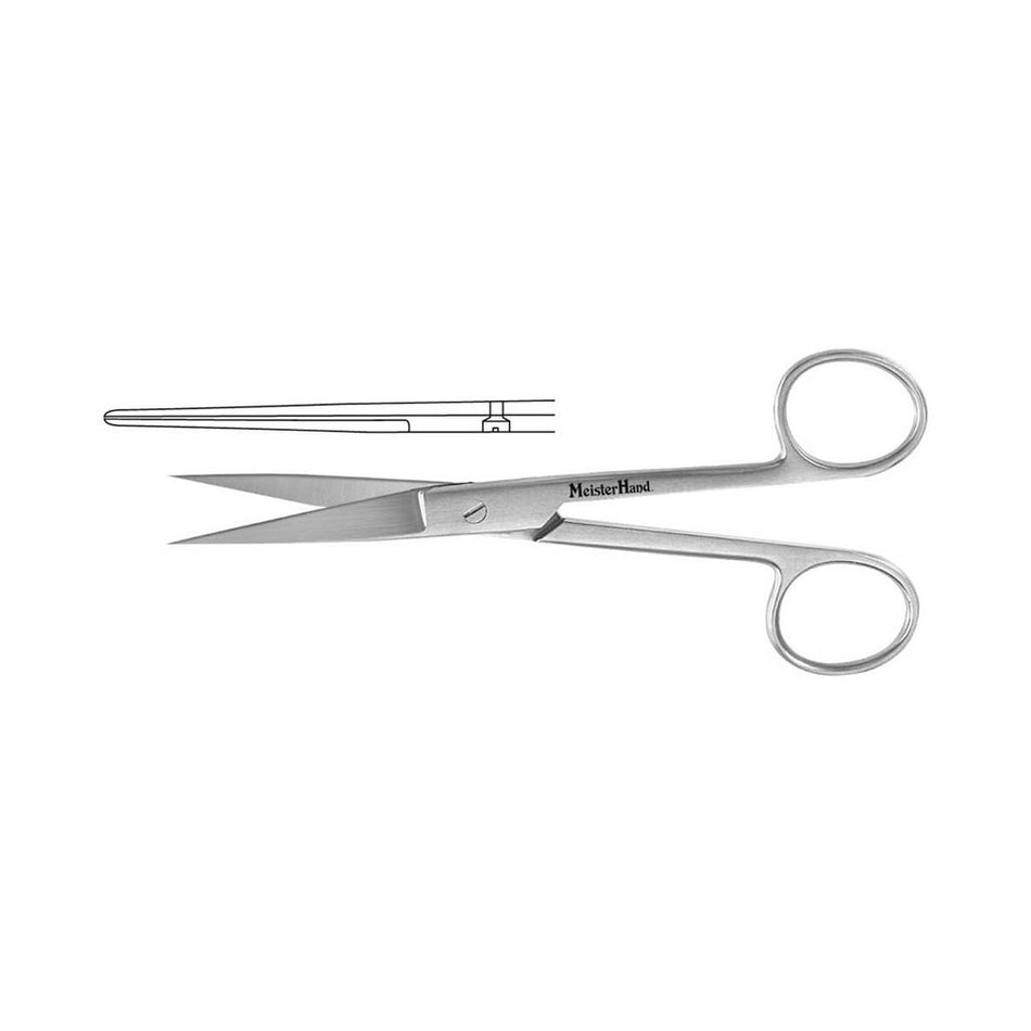 Scissors, O.R. 4-3/4", Straight, Sharp, Meisterhand SKU:MH5-2