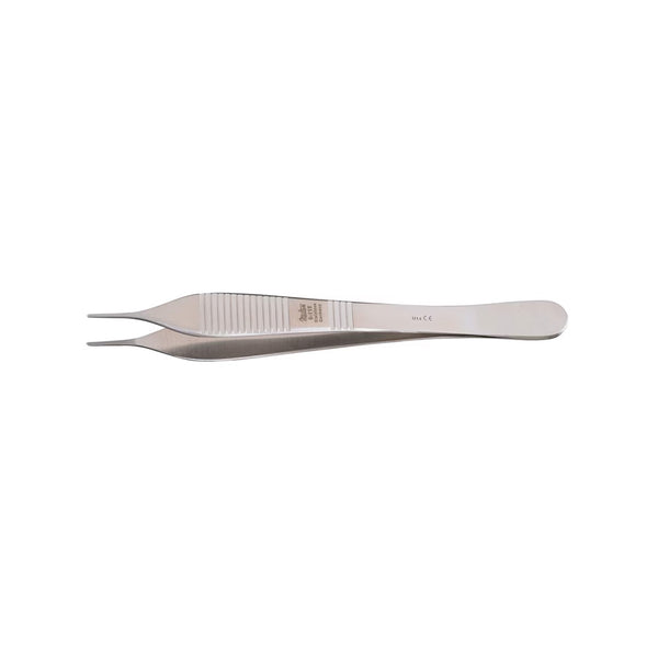 Forceps, Adson Dressing 4-3/4", Serrated, Meisterhand SKU:MH6-118