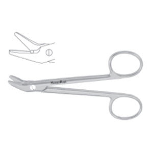 Wire Cutting Scissors, 4-3/4", Angled, MH9-124