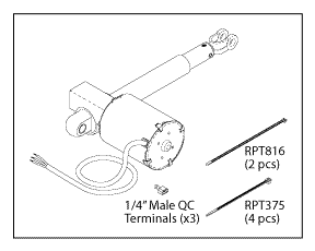 Back & Foot Actuator - Midmark Ritter Table Part: 002-0215-00 or 002-0590-00