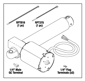 Tilt Actuator - Midmark Ritter Table Part: 002-0498-00/002-0498-02 (MIA218)