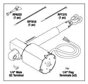 Actuator, Back - Midmark Ritter Table Part: 002-0496-00/MIA216