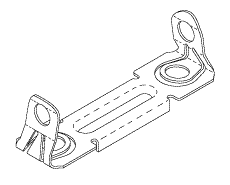 Booth Medical - Midmark Ritter - Capacitor Mounting Bracket (OEM Part No: 015-0412-00)