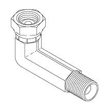 Elbow Fitting (1/8" MPT X 1/8" NPSF) For Midmark - MIF246