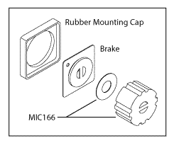 Booth Medical - Midmark Ritter - Brake and Coupler Kit (OEM Part No: 016-0237-00)