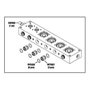 Manifold, (6 STN) DSD Medivators Endoscope Reprocessor Part: MB02-0551/MTM041