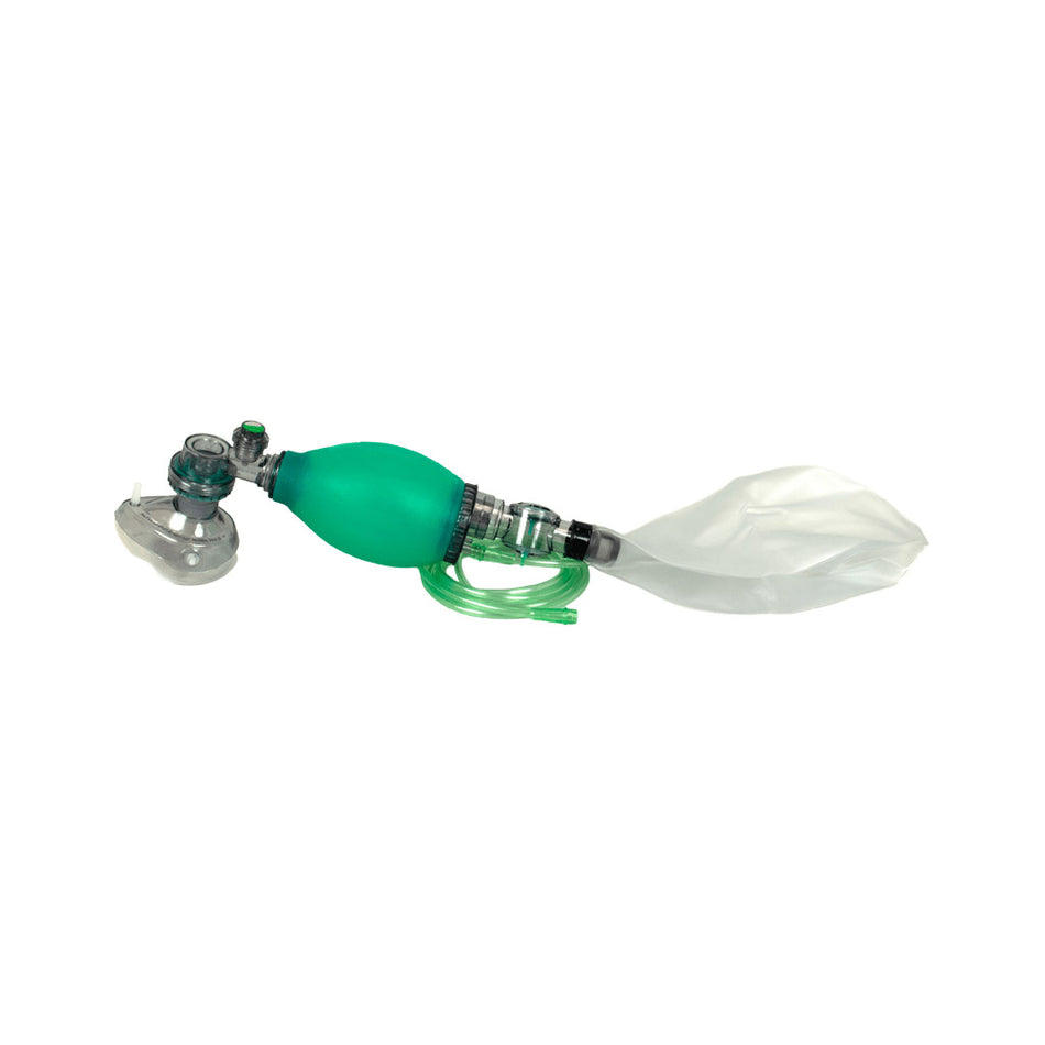 Child Bag Mask Resuscitator W/Reservoir And Safety Valve - Part: 1434