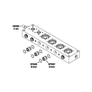 Manifold, Medivator Endoscope Reprocessor Part:MB02-0551/MTM041