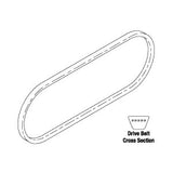Belt, Drive For PowerVac Dental Vacuum Part: 2021110/VPB096