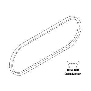 Belt, Drive For PowerVac Dental Vacuum Part: 2021110/VPB096