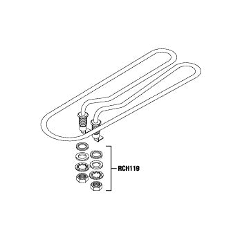 Element, Heater Midmark M9/M9D Autoclave Part: 002-0367-00/MIH048