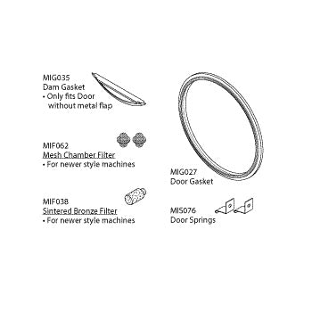 Gasket, PM Kit w/o Flap Midmark M9 Part: 053-0508-00/MIK072