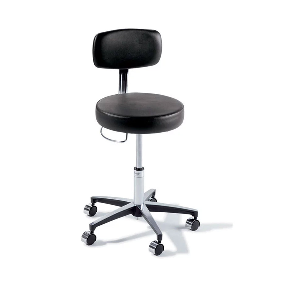 Ritter 277 Air Lift Stool w/Backrest (Hand Release) SKU: 277-001